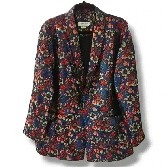 Molly Bracken Premium Green Floral Blazer Size Large #156 - Picture 1 of 7